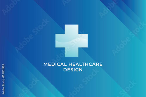 Blue healthcare and medical science background Free Vector