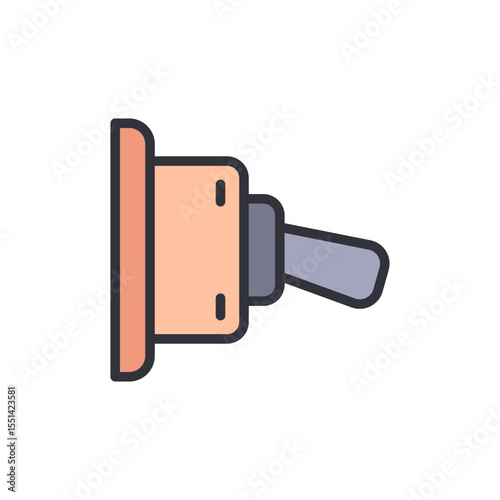 Illustrated Switch In The Off Position On Transparent Background