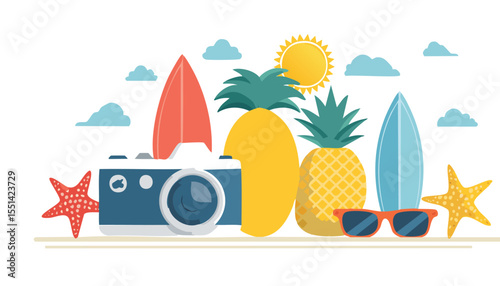 Summer mediterranean cute posters.Hand drawn lemons, crab, tomato, cocktails, seashell, umbrella, tile. Coastal collection prints.doodle, graphic, invitation, 