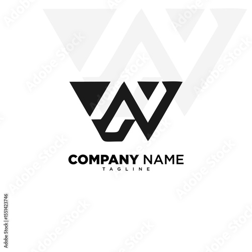 MODERN VW LETTER LOGO DESIGN MINIMALIST INITIAL BUSINESS LOGO SYMBOL ICON VECTOR