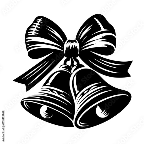 bell with bow
