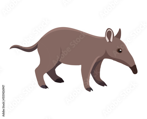 Majestic Tapir Standing in Natural Pose