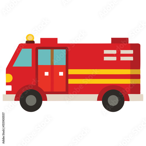 Modern Fire Truck Graphics
