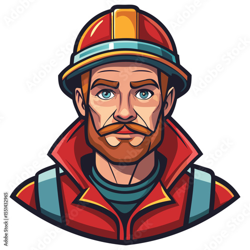 Brave Firefighters Vector Graphics