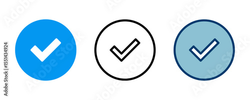 verified icon vector isolated on white background. verification check mark. approved icon