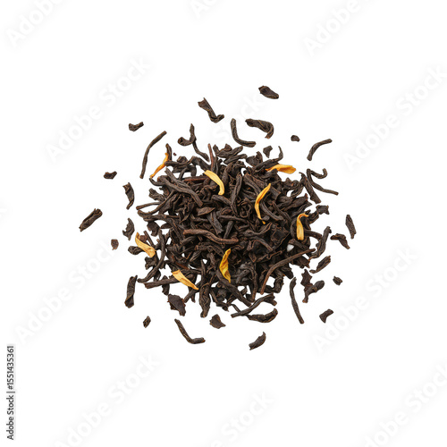 black tea leaves