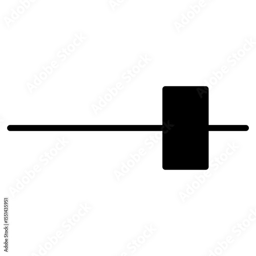 slider, slide control icon vector