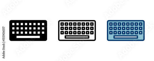 Keyboard icon vector isolated on white background. keyboard vector symbol