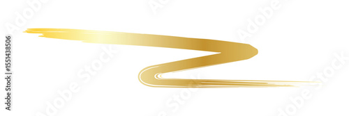 Luxury decoration text box golden brush element template design  file transparent . Vector Illustration . 
