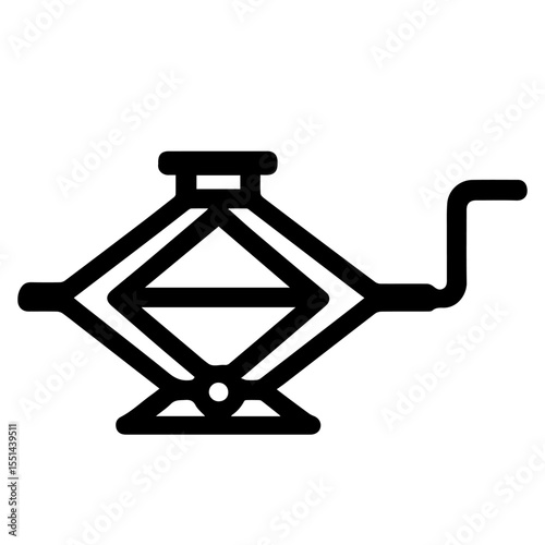 line jack icon on white background vector
Vector road icon on white background
