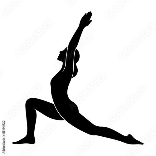 silhouette of a young woman