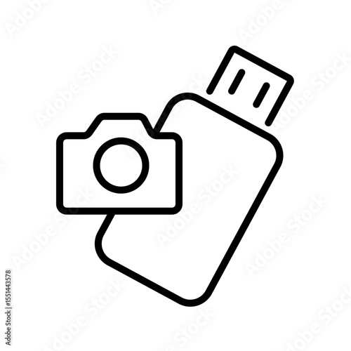 pen drive vector icon