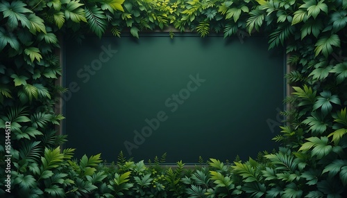 Wallpaper Mural Green Wall with Plant Frame for Natural Background Texture Design Torontodigital.ca