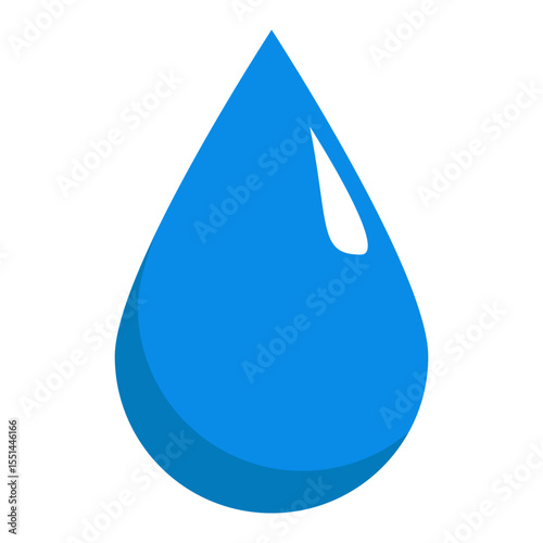 Water Isolated icon. Water Drop. Flat Sign design. Vector illustration