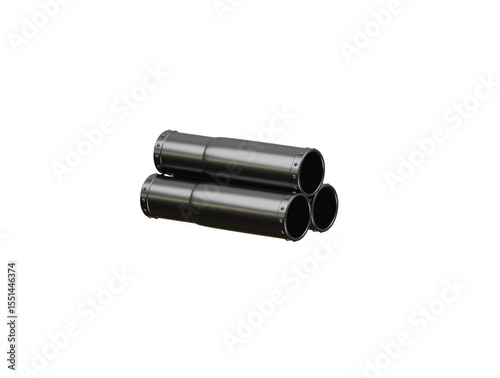 metal pipe icon 3d illustration render