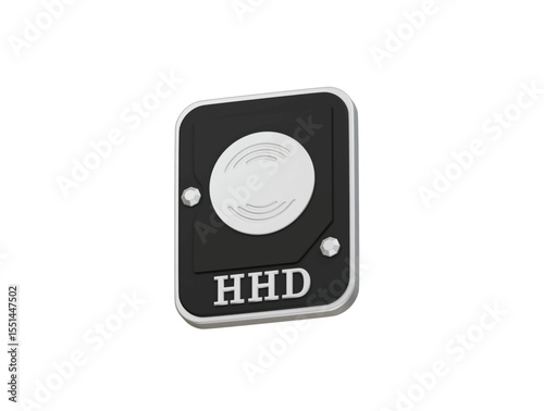 hard disk icon 3d illustration render