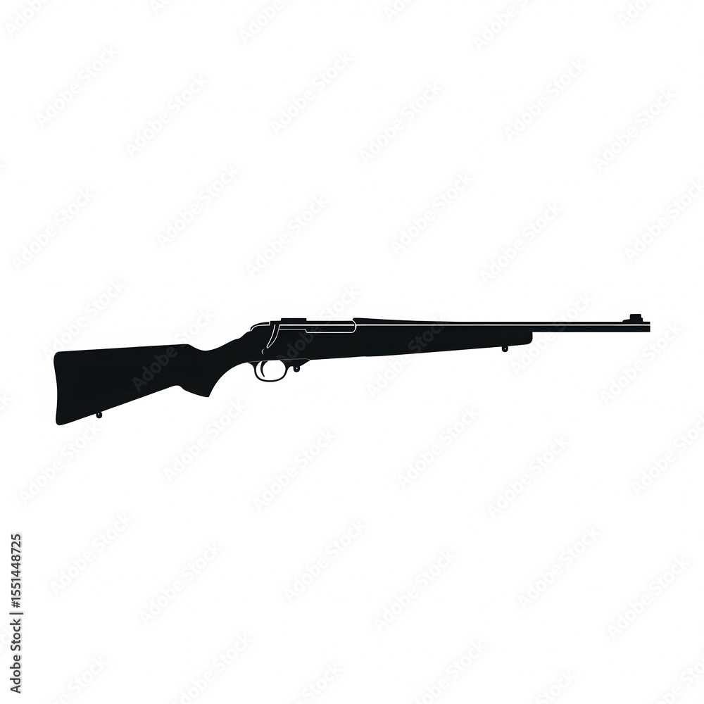 rifle isolated on white rifle isolated on white