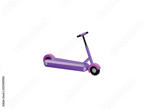 kids scooter icon 3d illustration render