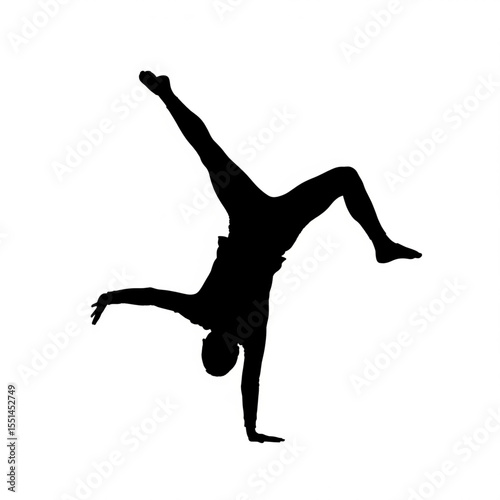Handstand Silhouette: Strength and Flexibility