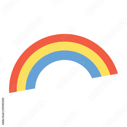Vector rainbow with transparent effect Png. Rainbow icon. Shape arch on transparent background. Rainbow, effect after rain. Vector illustration.