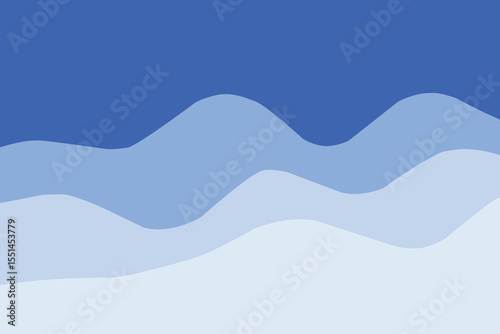 Abstract waves shape blue color  background.eps