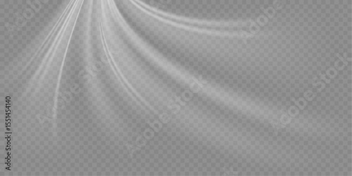 Stream of fresh wind png. Imitation of the exit of cold air from the air conditioner. Cold winter wind texture. Holiday vector blizzard. Christmas effect of a cold blizzard. Vector PNG.