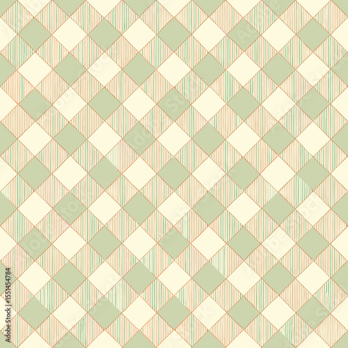 Gingham pattern in soft pastel colors for fabric design