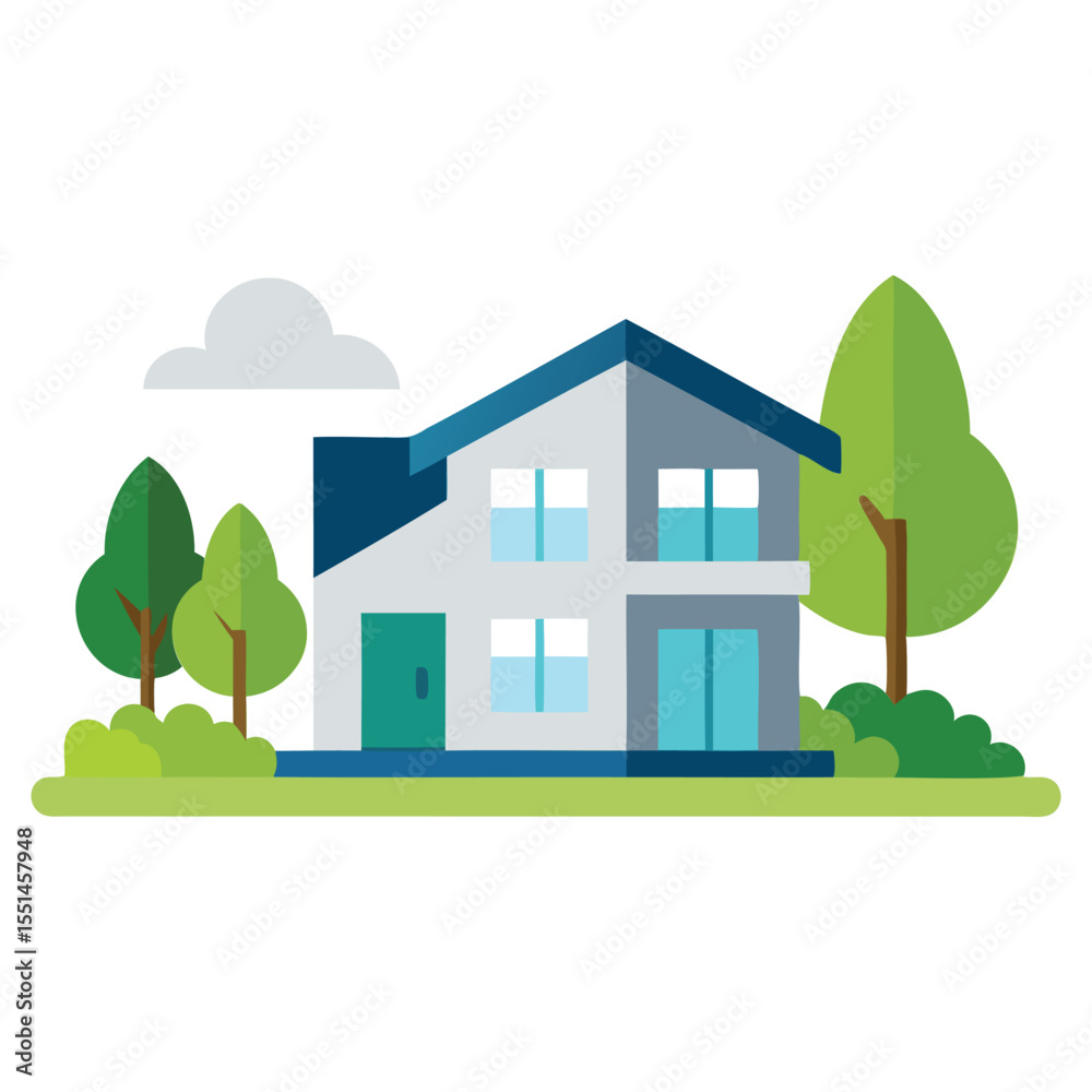Fototapeta premium Sleek Modern Home Graphics