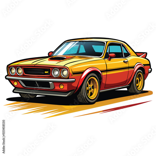 Classic Mustang Vector Graphics