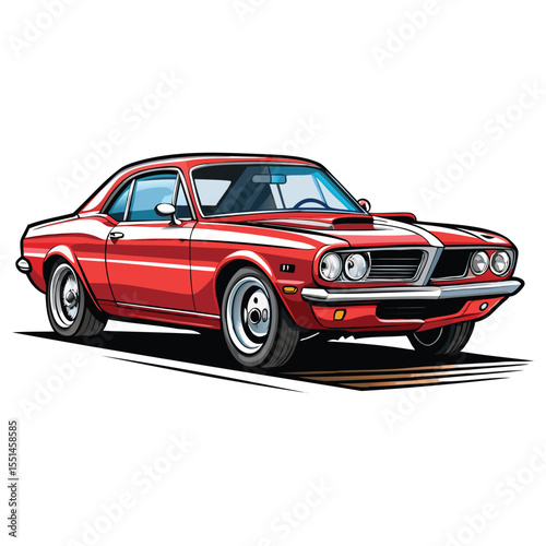 Classic Mustang Vector Graphics