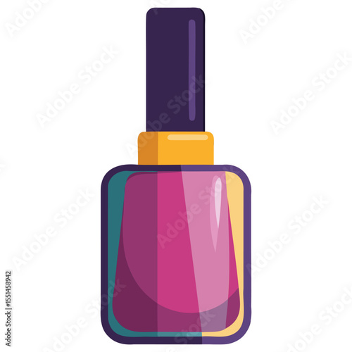 Vibrant Nail Polish Bottle Graphics