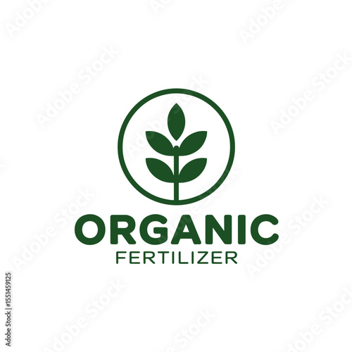 Abstract Green Plant Logo, Modern Eco Growth Icon, Leaf and Nature Symbol Design, 