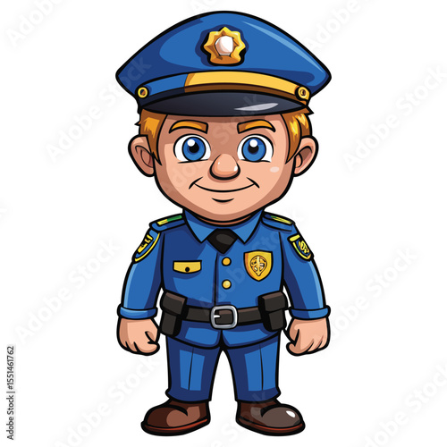 Brave Police Officer Graphics