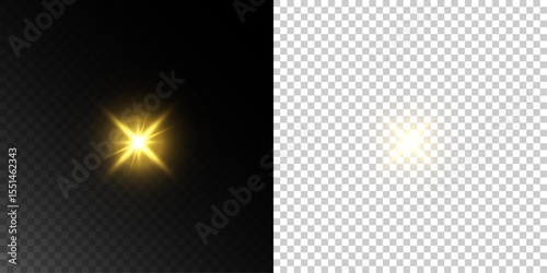 Cosmic Sparkle with Spotlight Beam, Energy Particles, and Glamour Shine for Festive Banner or Celebration Illustration