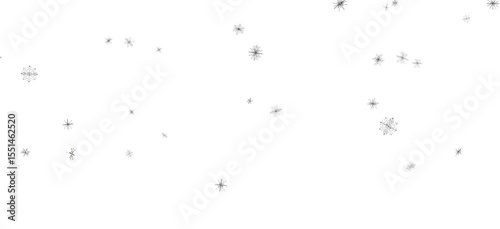 Festive Snowstorm: Magnificent 3D Illustration Showcasing Falling Christmas Snowflakes