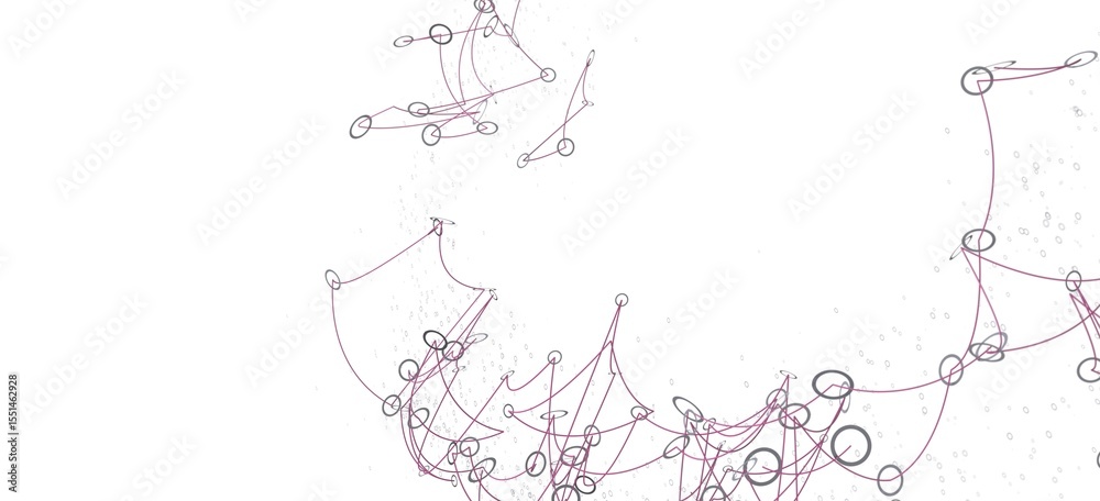 Obraz premium Stock photo of abstract network connections. Perfect for tech, AI, or connectivity concepts.