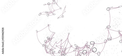 Stock photo of abstract network connections.  Perfect for tech, AI, or connectivity concepts.