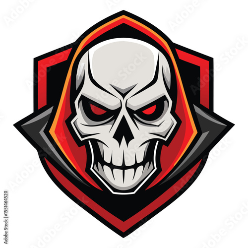 Intense Skull Mascot Emblems