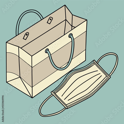 Flat Design Medical Mask