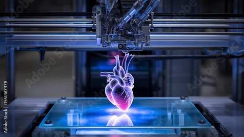 Advanced Technology in Medicine: 3D Printing of a Human Heart in a Lab Environment