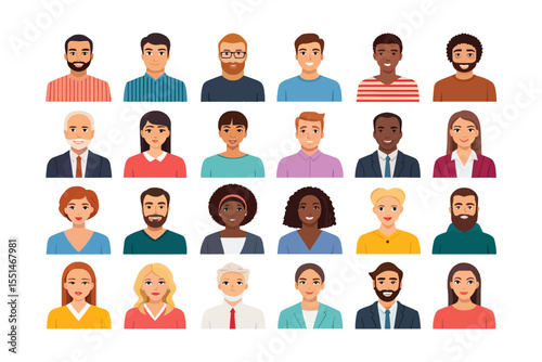 Diverse group of avatars