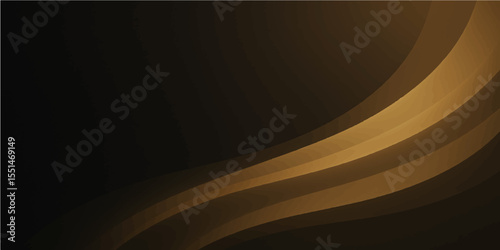 Golden abstract wave background with deep metallic flow and soft lighting
