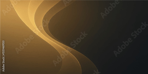 Luxury bronze gradient background with warm golden glow and soft curves
