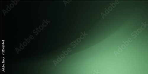 Modern vibrant green gradient background with flowing smooth abstract curves

