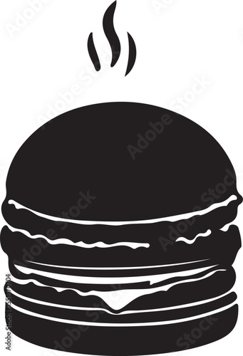 Silhouette Hot Beef Burger
