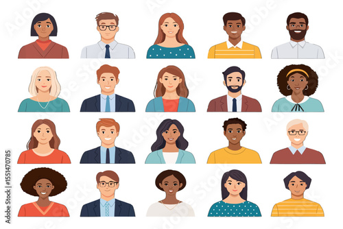 Diverse Portrait Gallery: A diverse collection of portraits, showcasing a range of individuals with unique features and expressions, symbolizing the richness and variety of human experience.
