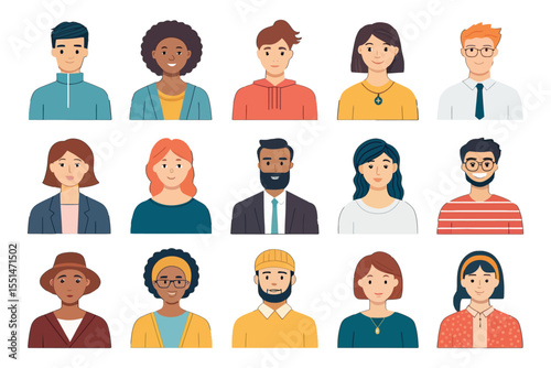 Portraits of Diversity: A captivating collection of diverse faces showcases a spectrum of individuals, each uniquely representing the beauty of humanity.