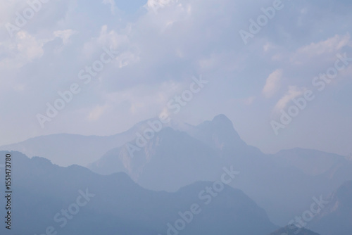 view on Taurus Mountains from Kemer, Turkey
