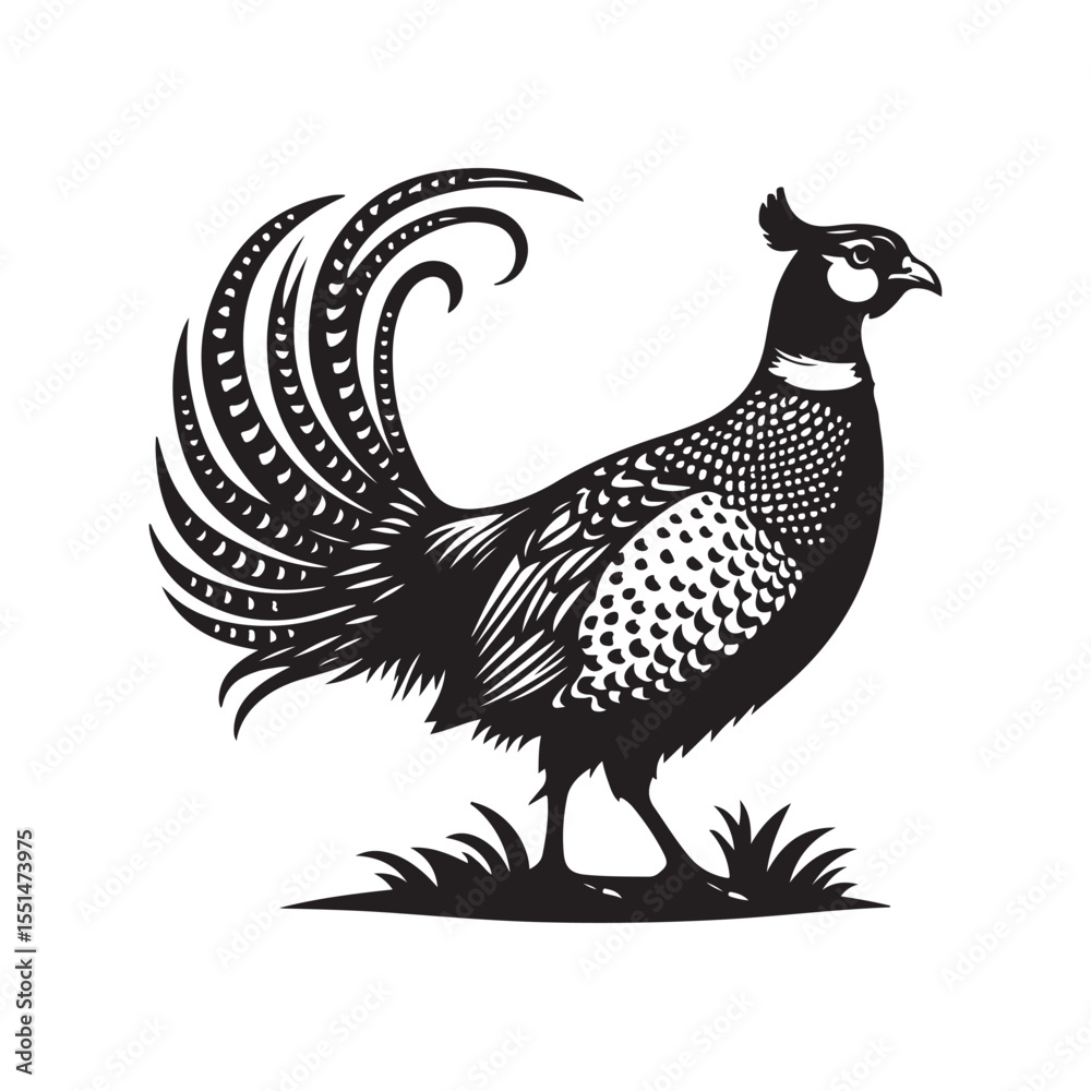 Fototapeta premium vector illustration of peacock