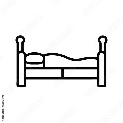 Bedroom furniture bed frame design for sleeping and resting in home interior and hotel room decor idea